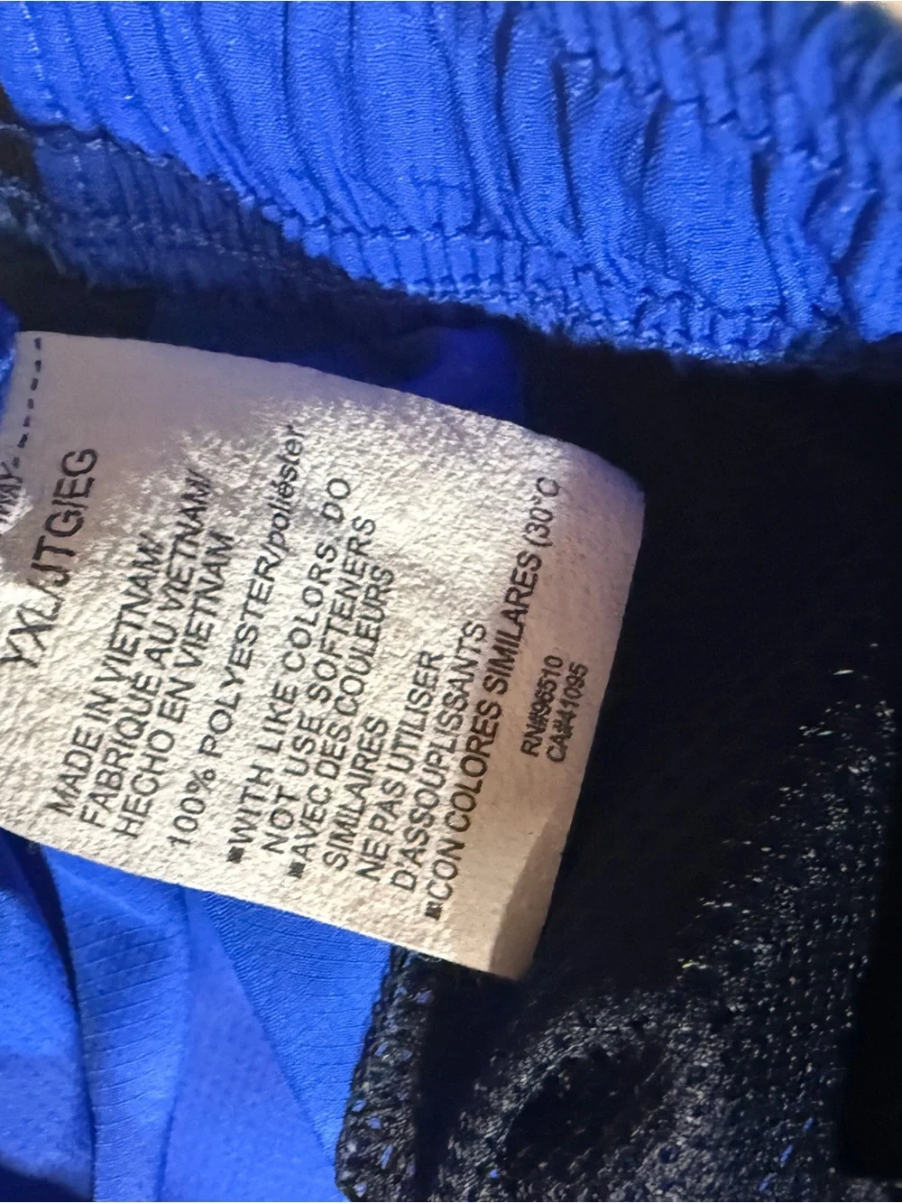 Under Armour Royal‎ Blue Track Pants with Black Side Stripes